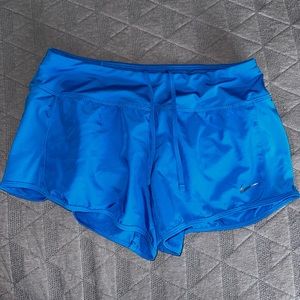 Blue Nike Women's Dri-FIT Low-Rise Lined Shorts